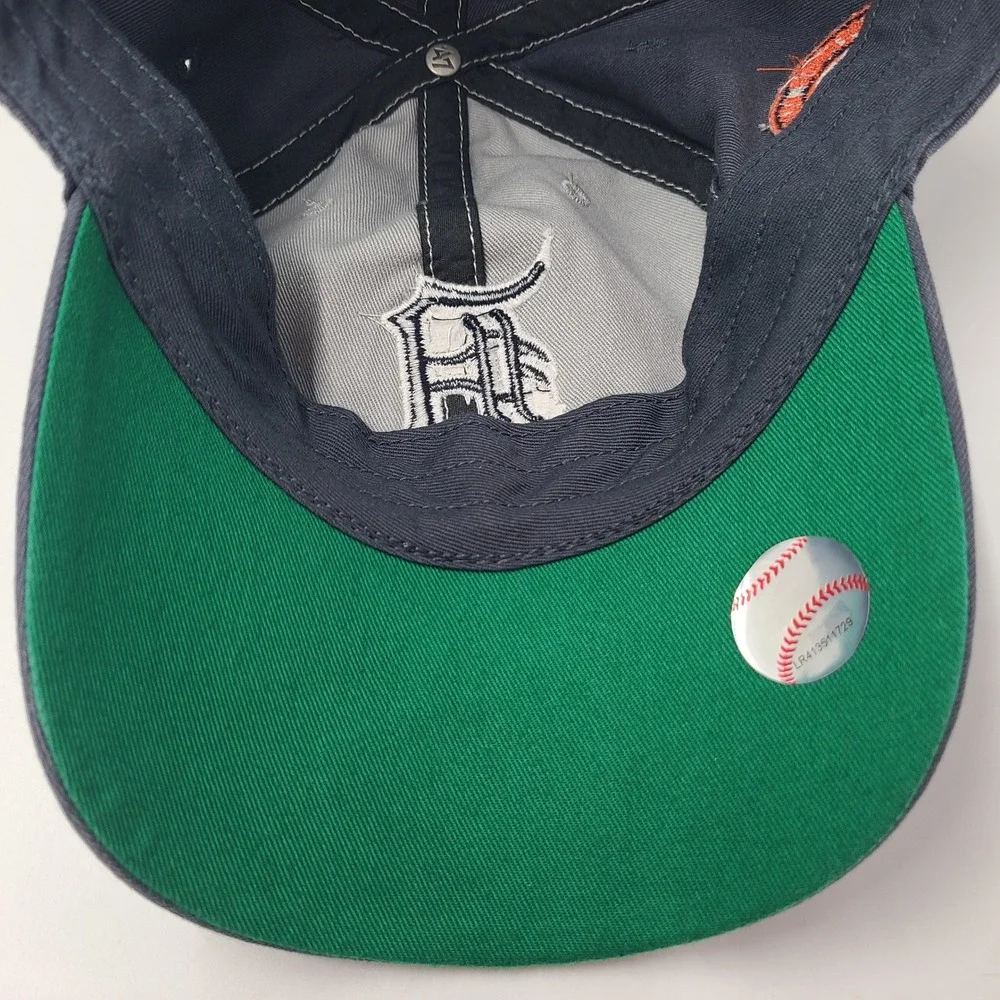 Detroit Tigers Hat Strapback 47 Brand Clean Up Gray Blue MLB Spring Training Men